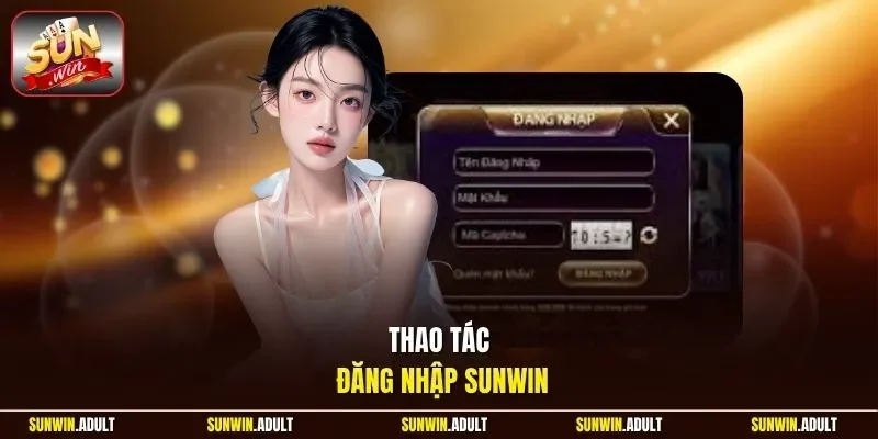Thao tác đăng nhập Sunwin