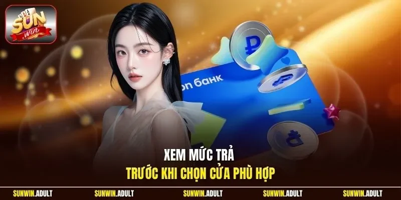 Xem mức trả trước khi chọn cửa phù hợp
